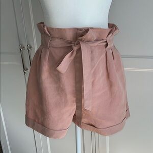 Club Monaco Paper Bag Waist High Rise Anree Shorts